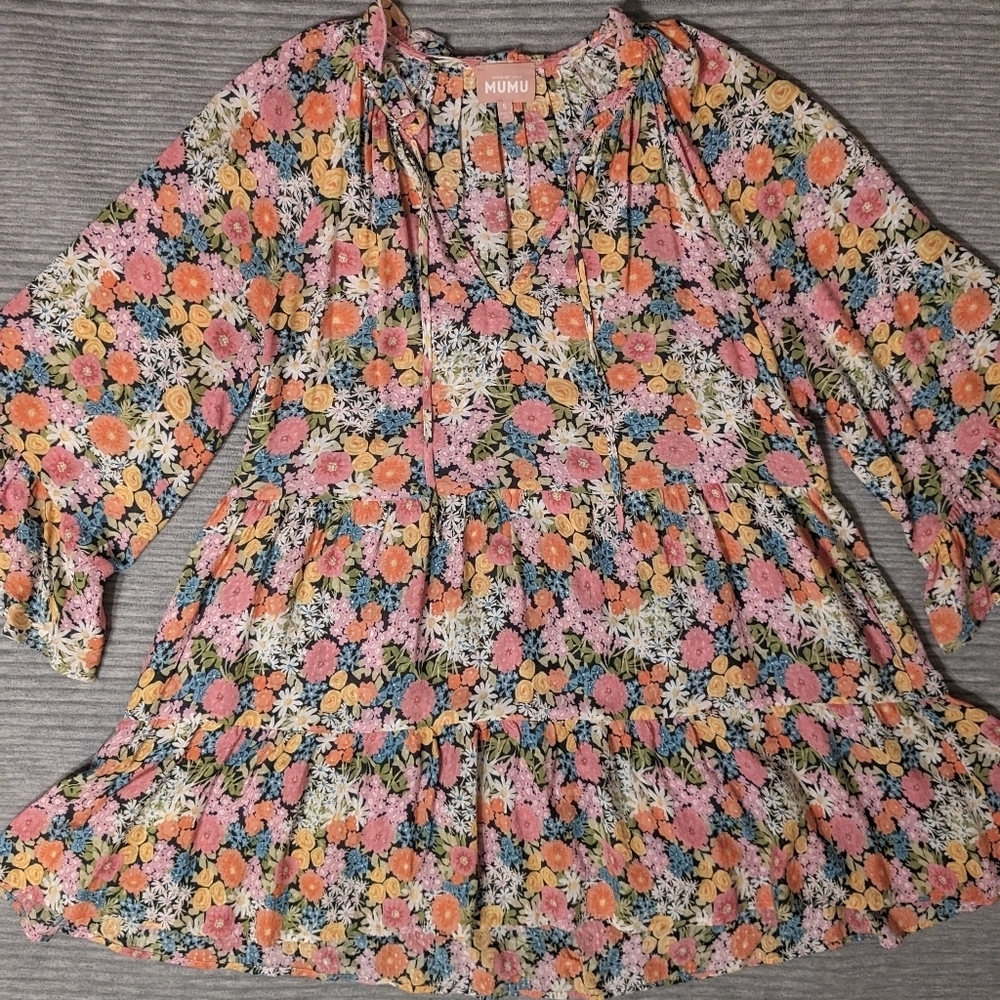 Show Me Your Mumu Viola Mini Dress in Wild Flora - Picture 5 of 11